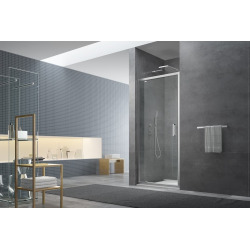 Swiss Aqua Technologies Porte de douche 100x195 cm, verre transparent Easyclean (SIKOTEXP100CRT)