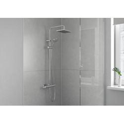  Vernis Shape Colonne de douche 230 1jet avec mitigeur thermostatique, Chrome (26286000)