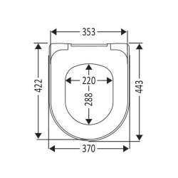 ViCare, abattant PMR pour cuvette, blanc (9M676101)