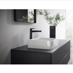 Hansgrohe Talis E 240 Mitigeur de lavabo noir mat, avec tirette et vidage (71716670)