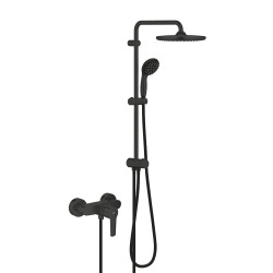 Grohe Set Vitalio start system 250 mitigeur monocommande + colonne de douche, tête de douche XXL 250 mm + Douchette 1 jets, noir mat