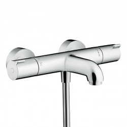  Ecostat Set Mitigeur thermostatique Bain/douche + Barre de douche Unica + Douchette 2 jets, Chrome