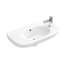 O.Novo Lave-mains 50x25 cm, trou pour robinet à droite, blanc (53615001)