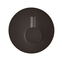  Patère murale adhésive en acier inoxydable, noir mat (HACEKNALEP1KMC)