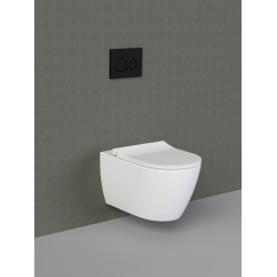 Villeroy & Boch Pack WC Bâti-support Villeroy & Boch Viconnect + WC sans bride, fixations invisibles + Abattant frein de chute + Plaque Blanche