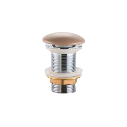 Swiss Aqua Technologies Bonde à écoulement libre Infinitio 5/4 " sans trop plein pour lavabos et vasques, marron mat (PZATKALBRM)