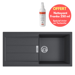 Franke Pack Franke Sirius Evier noir en Tectonite® à encastrer Sirius + Nettoyant Franke spécial évier en Tectonite OFFERT