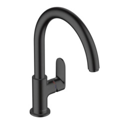 Hansgrohe Vernis Blend M35 Mitigeur de cuisine ComfortZone 210, 1jet, Noir mat (HG-71870670)