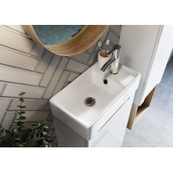  Lavabo Naturel Stilla 40x22 cm blanc brillant (STILLA401406)