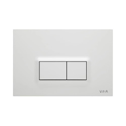 Vitra  Loop R plaque de déclenchement double touche, blanc brillant (740-0600)