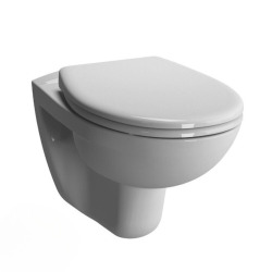  Pack WC Bati-support Geberit Duofix  + WC sans bride Vitra Normus + Abattant softclose + Plaque blanche (NormusRimlessGeb3)