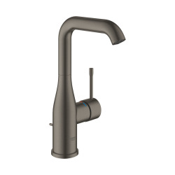 Grohe Essence Mitigeur monocommande Lavabo Taille L Hard Graphite brossé (32628AL1)