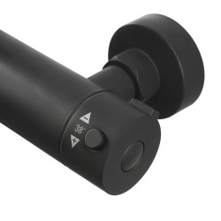  Colonne de douche XXL 250 avec mitigeur thermostatique, Douchette 3 jets, noir mat (SATSSTKEC)