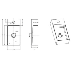  Aurum Lave mains en Acier Inoxydable 304, 36x18x9cm, Or brossé PVD (SATAUR3618BG)