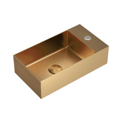 Swiss Aqua Technologies Aurum Lave mains en Acier Inoxydable 304, 40x22x11cm, Cuivre brossé PVD (SATAUR4022BRG)