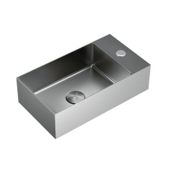Swiss Aqua Technologies Aurum Lave mains en Acier Inoxydable 304, 40x22x11cm, Chrome brossé (SATAUR4022BS)