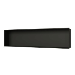 Swiss Aqua Technologies Aurum Niche de Douche à encastrer, Acier Inoxydable 304, 120x28x10cm, Noir mat (SATAURN12128MB)