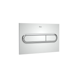 Roca Plaque de commande avec double chasse CHROMÉ (A890195001)