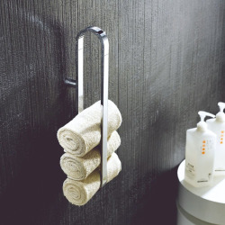  Simply R Anneau porte-serviettes en métal 61,6cm, Chrome (SATDSIMR05)