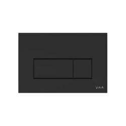 Vitra  Root Square Plaque de déclenchement double touche, Noir mat (740-2311)