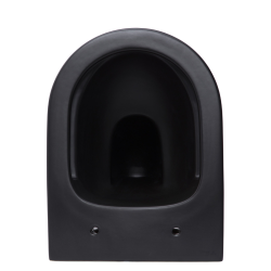 Grohe Pack WC Bâti autoportant + WC Swiss Aqua Technologies Infinitio noir mat sans bride + Plaque noir mat