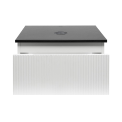  Meuble de salle de bain avec comptoir en granit SAT Evolution 58x30x44,8 cm blanc mat (SATEVO60WMZ)