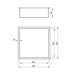 Swiss Aqua Technologies Niche de Douche à encastrer (SATAURN3030BS)