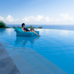  Daddy Cool fauteuil XL 100x90x70cm interieur & exterieur flottant, dehoussable et resistant aux UV, Vert, sans polystyrène