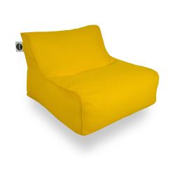 Soo Santaï Daddy Cool fauteuil XL 100x90x70cm interieur & exterieur flottant, dehoussable et resistant aux UV, Jaune, sans polystyrène