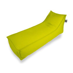 Soo Santaï Relax Sis chaise longue 160x70x35 interieur & exterieur flottante, dehoussable et resistante aux UV, Vert, sans polystyrène