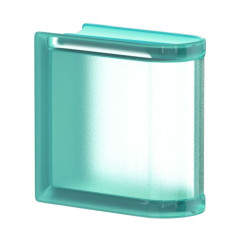 Glassblocks Luxfera brique de verre 15x15x8 cm, vert transparent brillant (MGSLEMIN)
