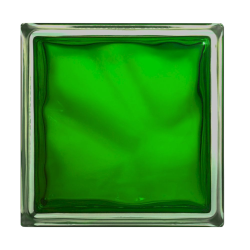 Glassblocks Luxfera brique de verre 19x19x8 cm, vert transparent brillant (1908WGR)