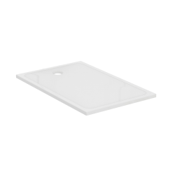 Porcher Okyris+ 140x90cm receveur de douche ultra plat 4 cm en grès, Blanc (P021601)