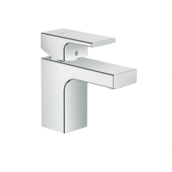 Hansgrohe Vernis Shape Mitigeur de lavabo, avec cartouche en céramique, sans tirette ni vidage, Chrome (71567000)