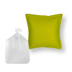 Soo Santaï Set Small Cushion Floating coussin flottant + polystyrène 45x45x25cm, résistant aux UV, Vert