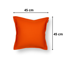  Set Small Cushion Floating coussin flottant + polystyrène 45x45x25cm, résistant aux UV, Orange 