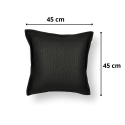  Set Small Cushion Floating coussin flottant + polystyrène 45x45x25cm, résistant aux UV, Noir