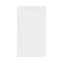 Swiss Aqua Technologies Fusion Receveur de douche 120x90cm en marbre coulé avec siphon, Blanc (SATFU12090BL-S)