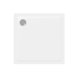 Swiss Aqua Technologies Project by Siko Receveur de douche carré 80x80 cm marbre coulé, blanc (SATSVPRO80Q)