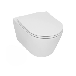 Pack WC Bâti-support + WC Swiss Aqua Technologies Infinitio sans bride, fixations invisibles + Plaque blanche (InfinitioGeb3)