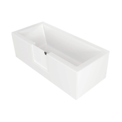 Baignoire PMR 170x75 cm avec porte ouverture à droite, 228L, blanc (SATVD170P)