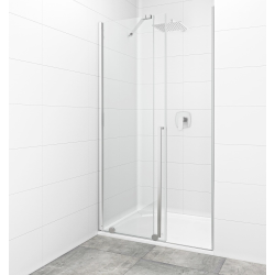 Swiss Aqua Technologies X-MOTION Porte de douche 200x120cm Coulissante, anticalcaire avec profilé chrome brillant (SATBWIXM120NIKA)