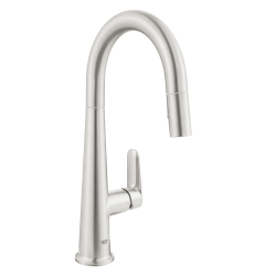 Grohe Veletto robinet d’évier à levier unique, inox (G30419DC0)