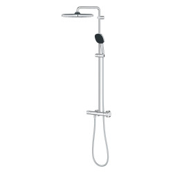  Vitalio Comfort 250 Colonne de douche avec mitigeur thermostatique + Douche de tête + Douchette 2 jets, chrome (G26696001)