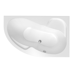 Baignoire asymétrique Laguna Fortuna Plus,170x100 cm, acrylique, droite, blanc (FO1700PPLUS)