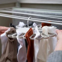 Petal™ Cintre de séchage écru à accroche rapide, 22 pièces (50051)