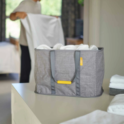Joseph Joseph Panier à linge pliable Hold-All 55L, tissu durable & lavable, résistant à l'humidité, poignées solides. Anthracite (JJ50039)