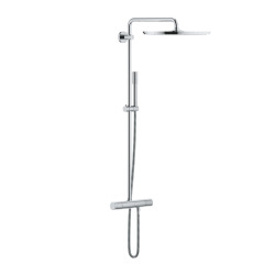 Rainshower System 400 colonne de douche avec mitigeur thermostatique + douche de tête + douchette à main, chrome (G26713000)