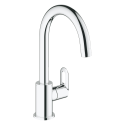 Grohe BauLoop robinet évier à levier en métal 1/2" avec bec pivotant, chrome (G31222000)
