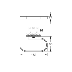 Selection Toilet Paper Holder w/o cover